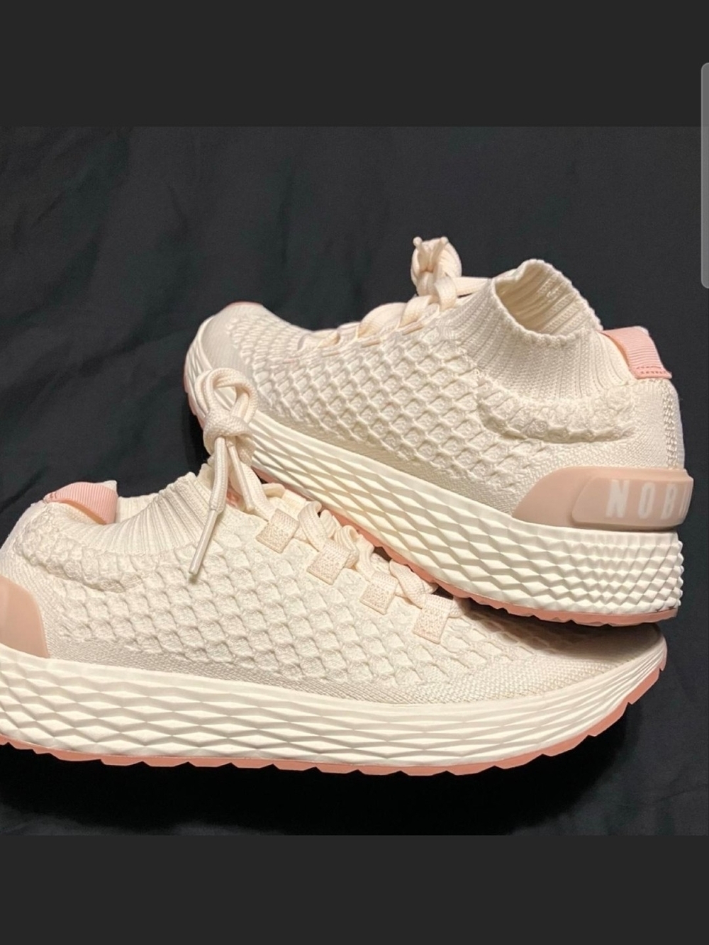 NoBull Womens Allday Knit Mineral White Clay Easy on Everyday Grind Shoe M8/W9.5